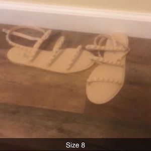 Cream Sandals
